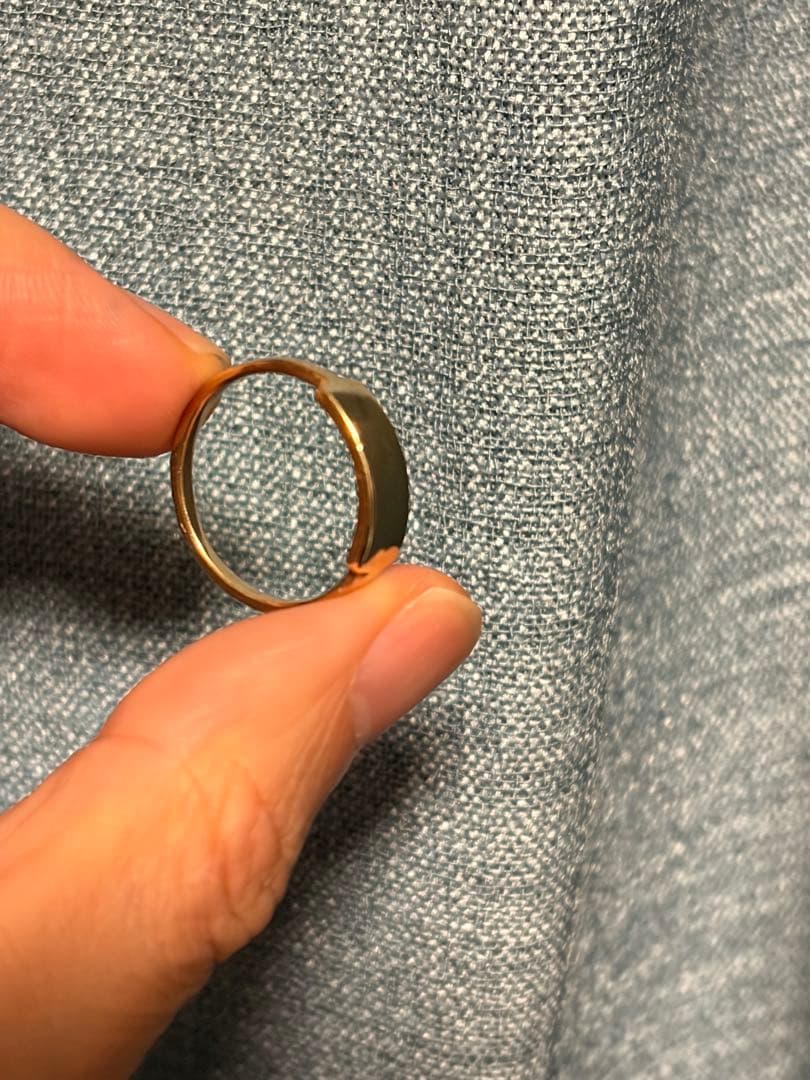 シグネット リング プレート k10 マテリアル系 約3g 約19号