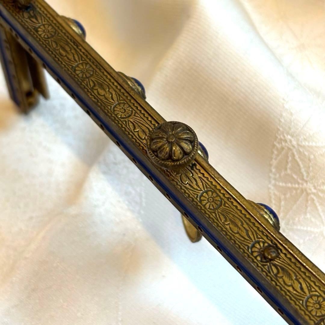 希少・フランス製】アンティーク 口金金具 プチポアン サンプルタグ付