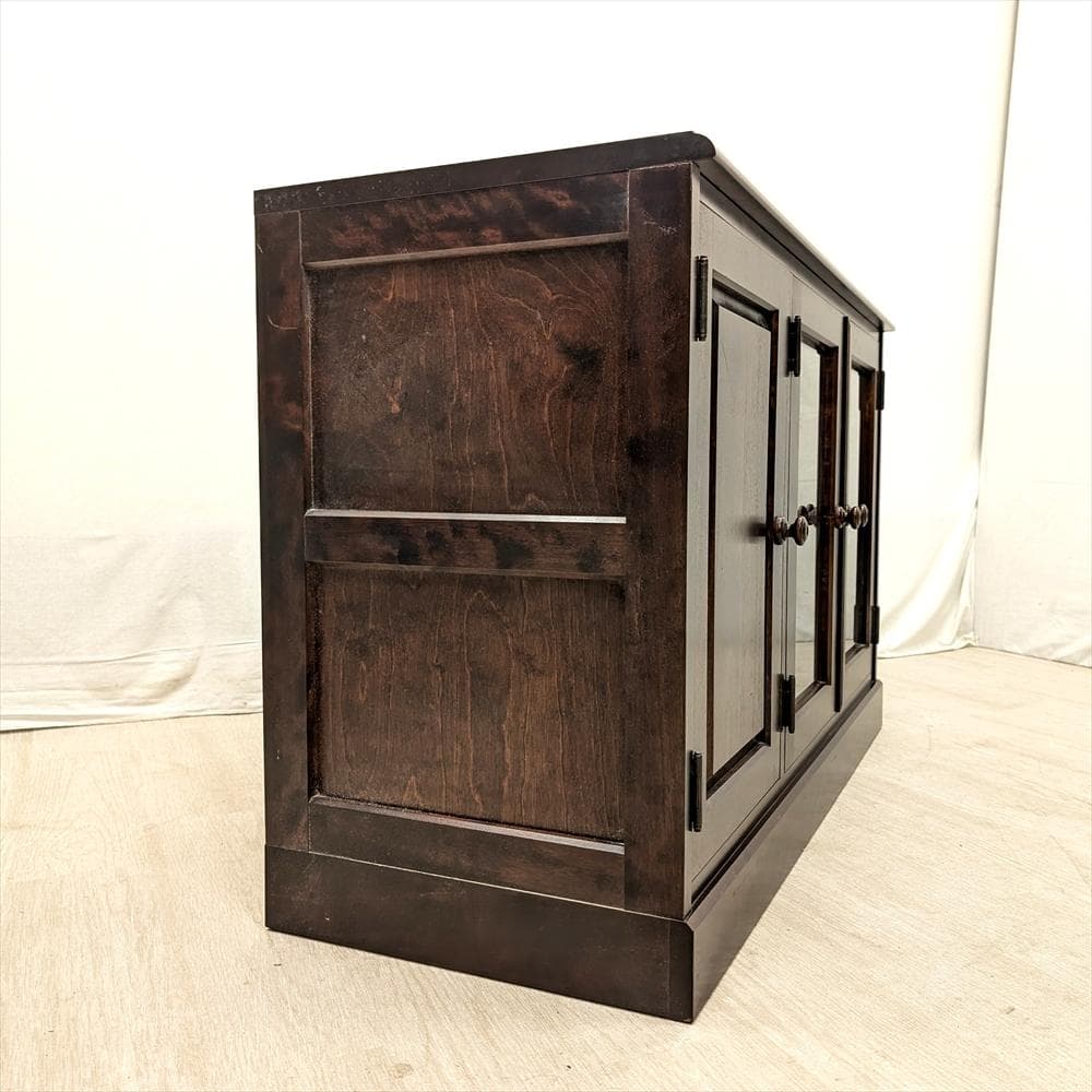 北海道民芸家具 カバ材 無垢 サイドボード リビングボード