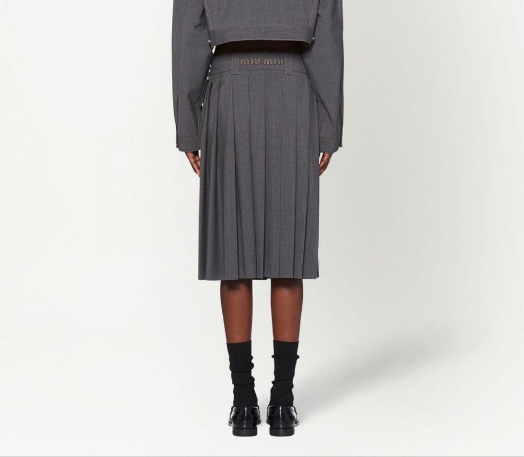 MIUMIU ミュウミュウ プリーツスカート