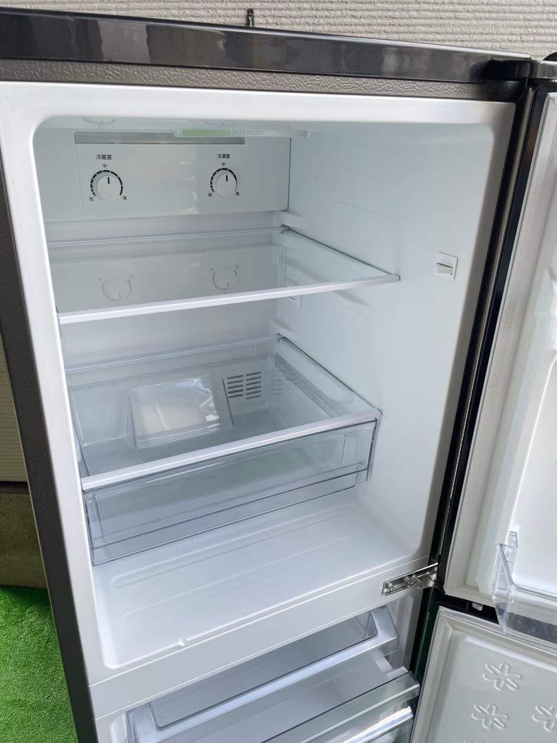 811 ハイアール 148L おしゃれブラック2ドア冷蔵庫 一人暮らし 単身