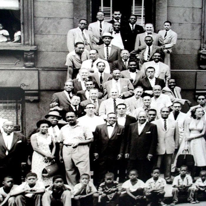 額装品/ジャズポートレートハーレム　1958年（アート ケーン）