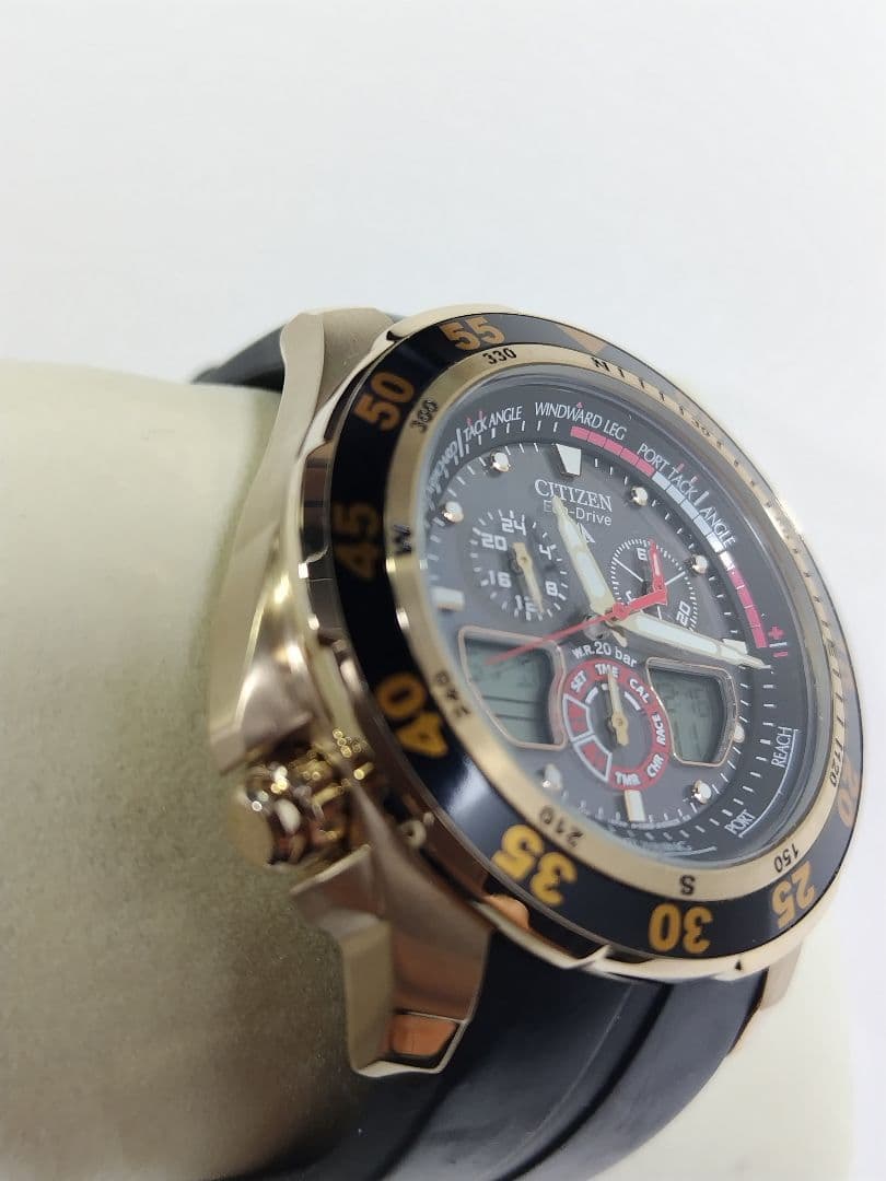 シチズン プロマスター海外モデル　20気圧防水　エコドライブ　レースタイマー
