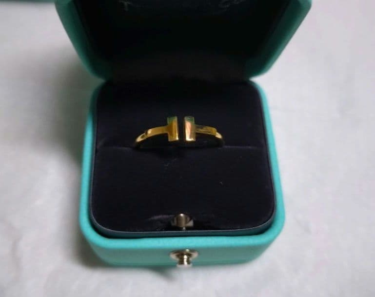 Tiffany & Co. ティファニーTワイヤーリング 18Kゴールド 16号