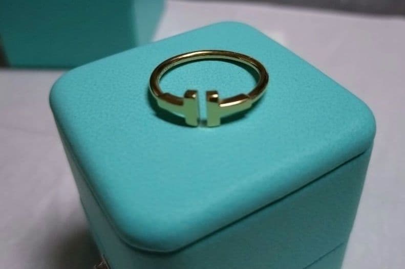 Tiffany & Co. ティファニーTワイヤーリング 18Kゴールド 16号