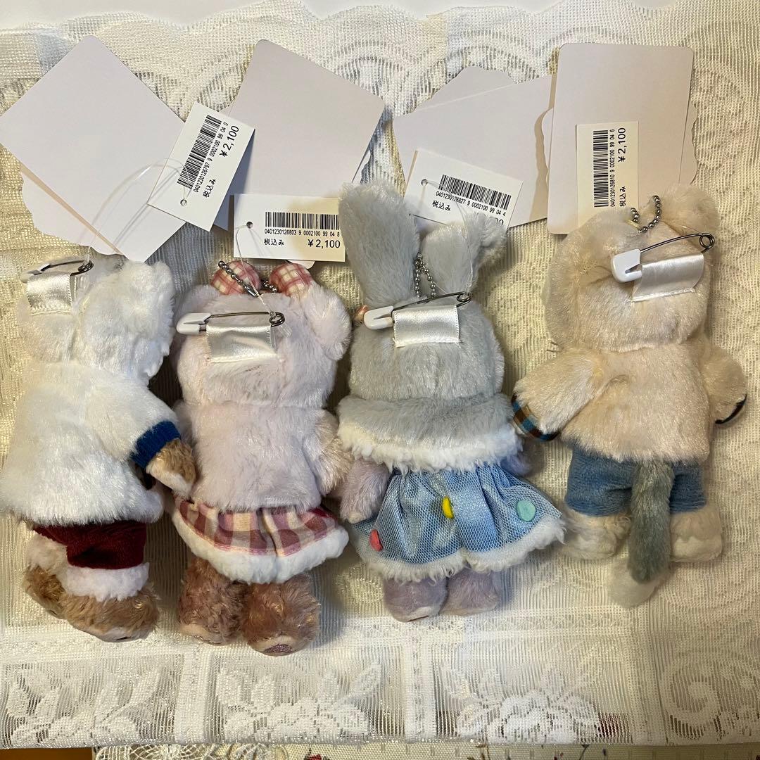 ダッフィーフレンズ ぬいぐるみバッジセット ウィンターホリデー