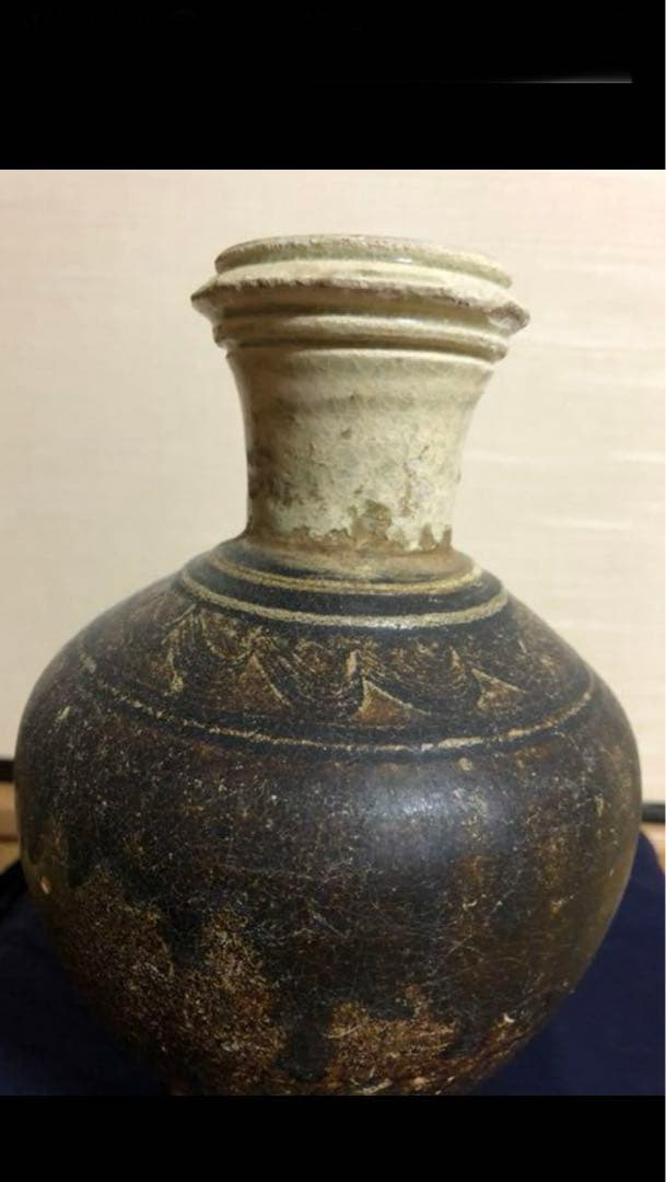 こたつ様クメール出土の壺 希少品骨董古美術品