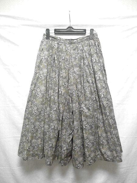 YAECA WRITE リバティ ELDERBERRY タックキュロットパンツ