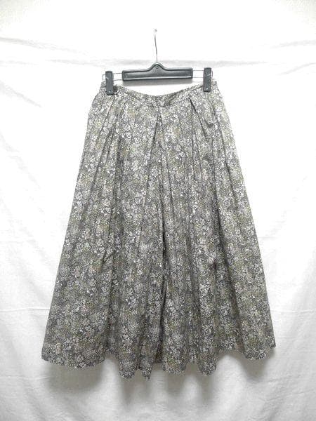 YAECA WRITE リバティ ELDERBERRY タックキュロットパンツ