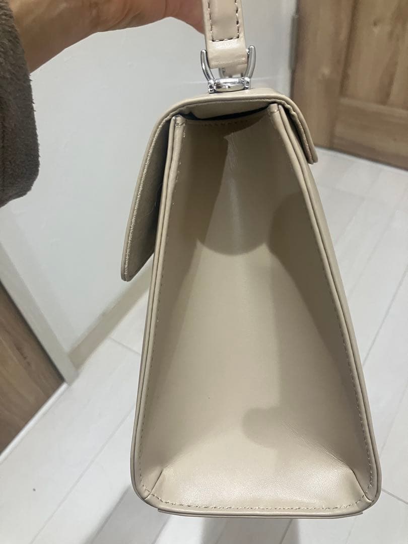 新品傳濱野2way ハンドバッグ ショルダーバッグ　ベージュ　フォーマルmimi