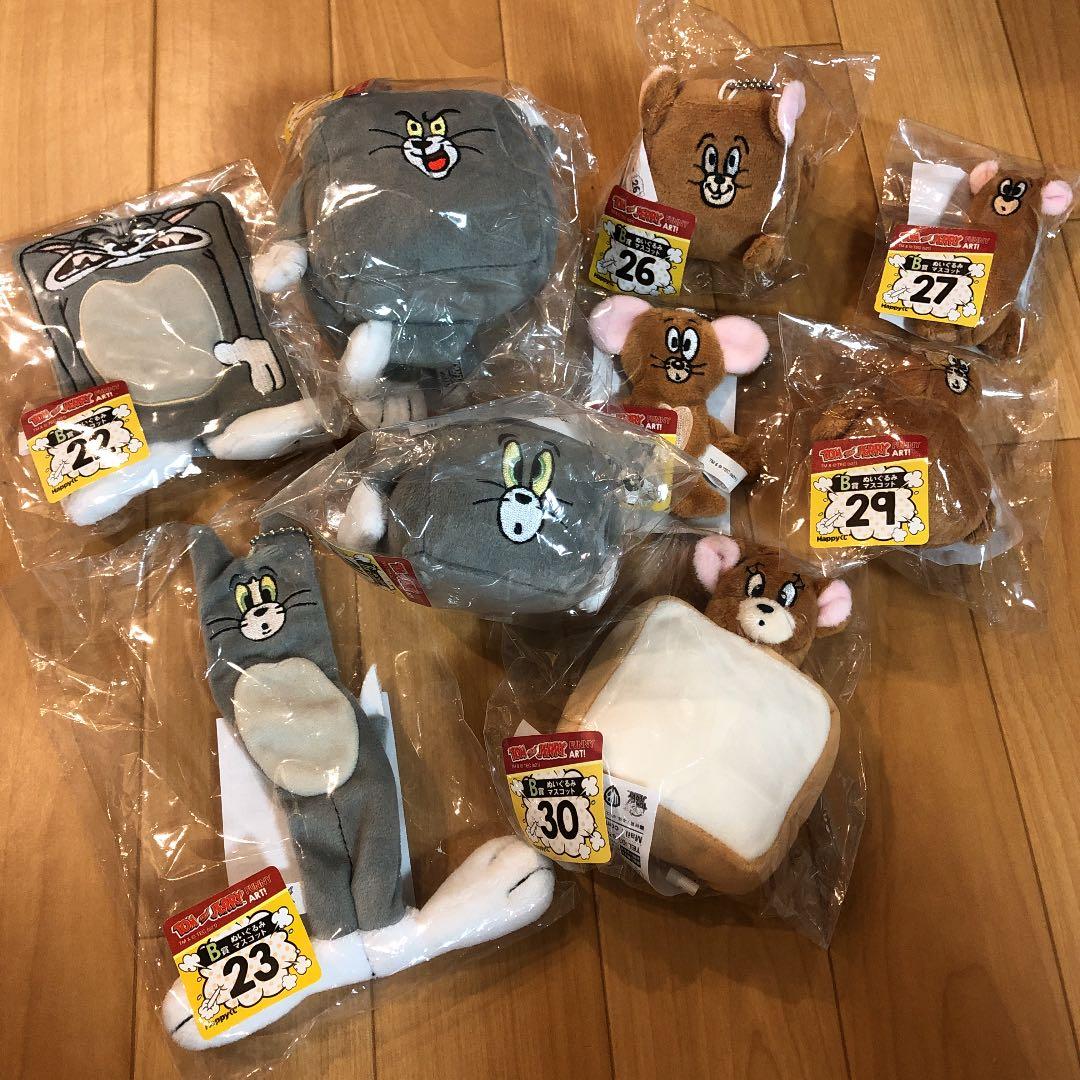 トムとジェリー　HAPPYくじ　フィギュアぬいぐるみラストワン　セミコンプリート