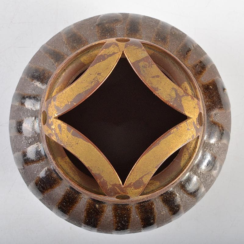 茶道具 丹波焼 古丹波 おはぐろ壷 香炉 火屋付 書付箱 M R5867