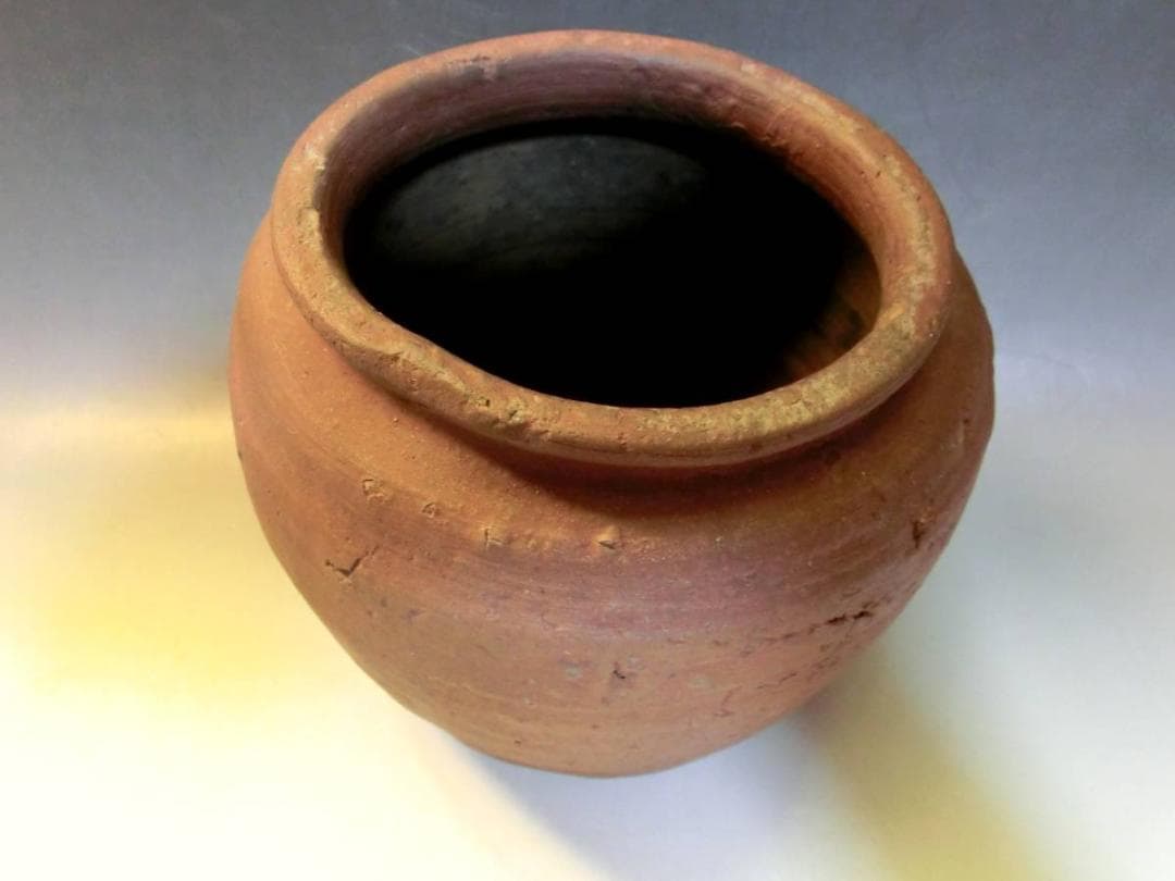 壷□古備前 船壺 古壷 お歯黒壷 鉄漿 古い甕 江戸期 古