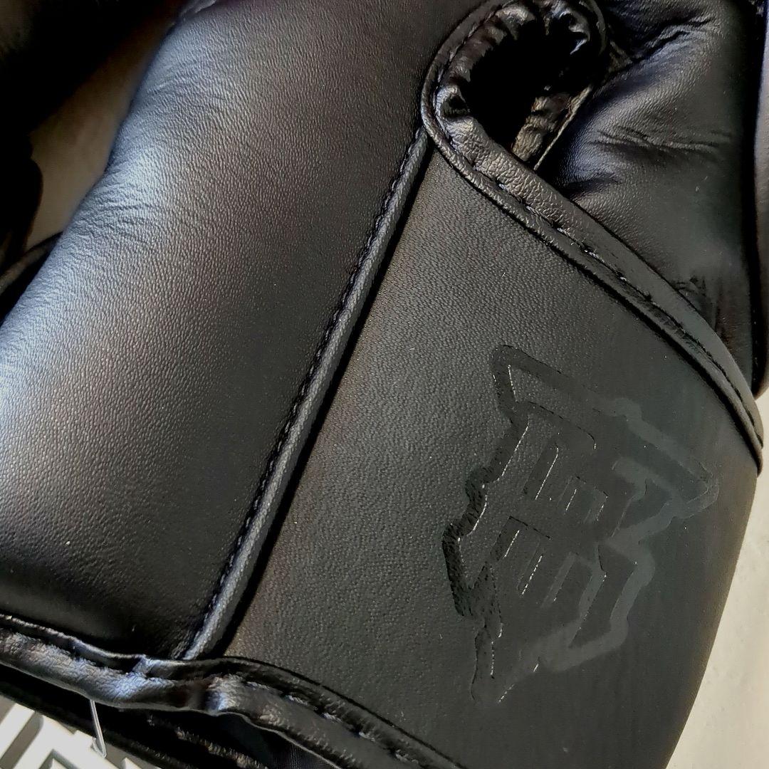 未使用TOPKING8ozツートンカラーボクシンググローブ 本皮 黒レッド