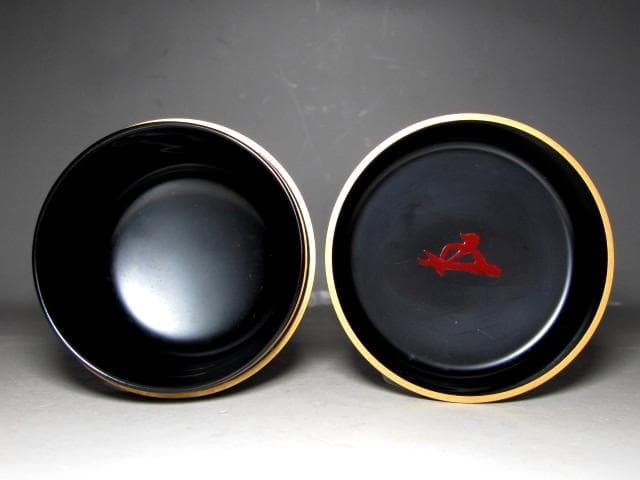 鈴谷鉄五郎 鳥蒔絵 中棗 裏千家十五代 鵬雲斎花押 v97