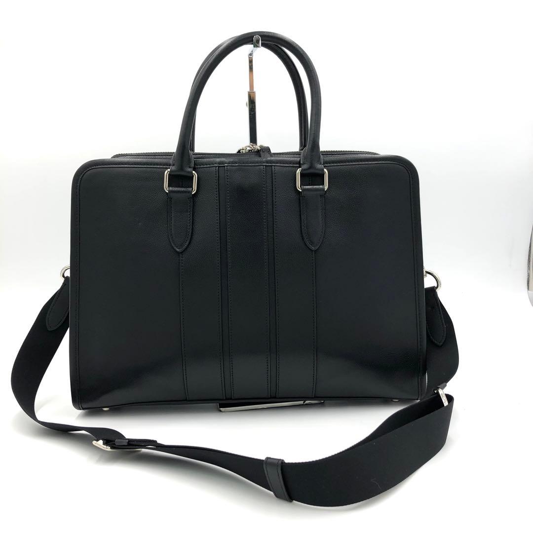 【未使用に近い✨】コーチ ボンド ブリーフケース スムースレザー 2WAY 黒色