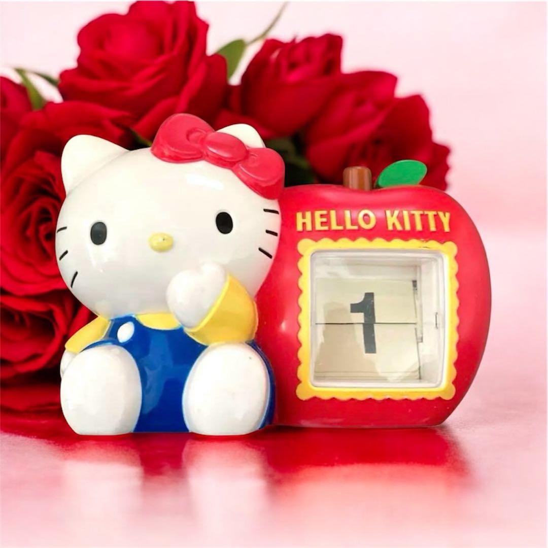 レア・美品】サンリオ ハローキティ 日めくりカレンダーフリップ式 置き型