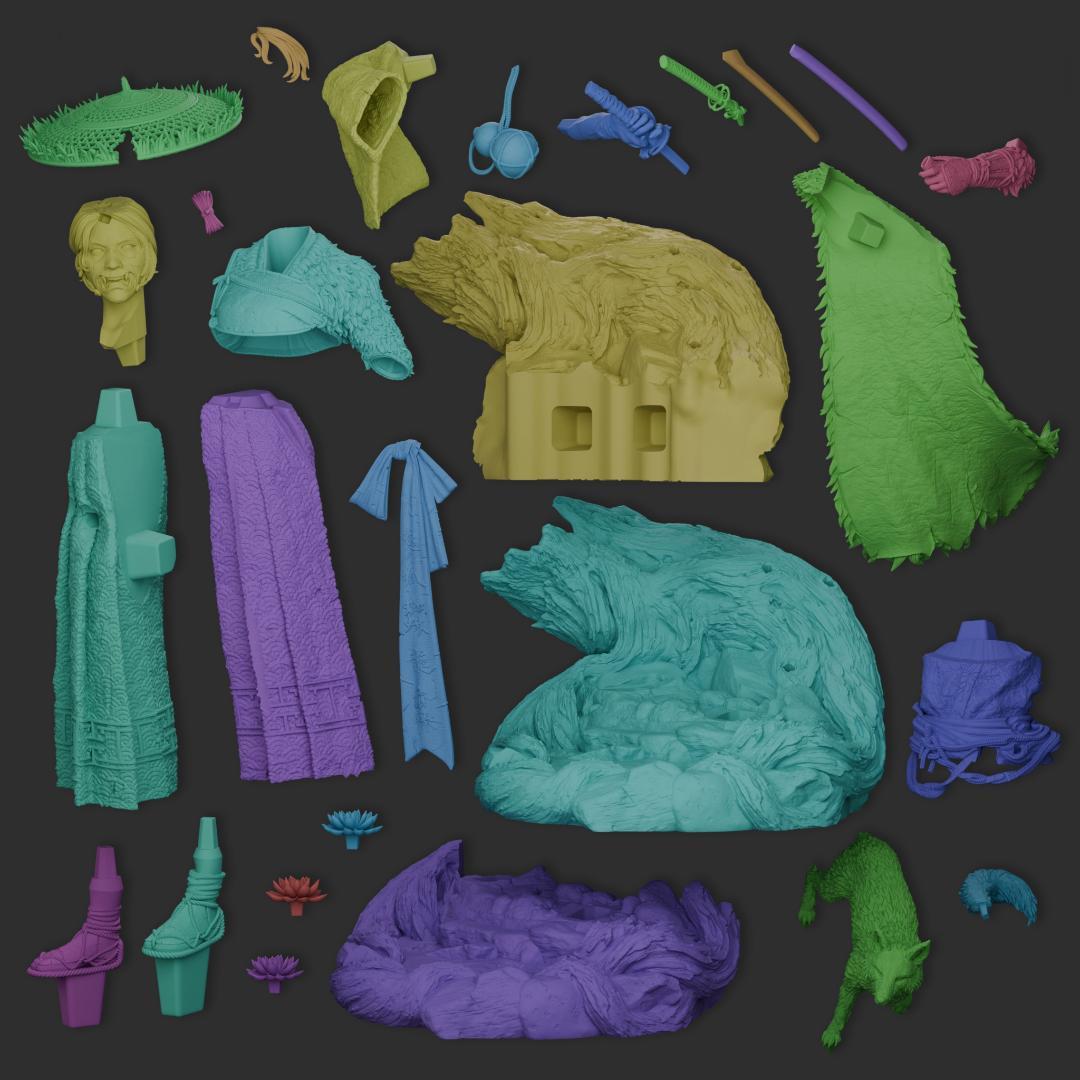 1/8 未塗装未組立 フィギュア ガレージキット ゴースト・オブ・ヨウテイ