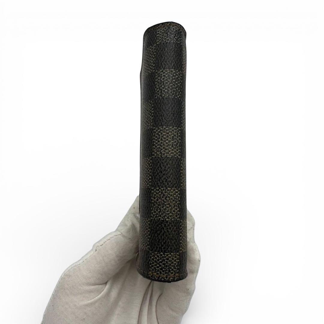 美品】ルイヴィトン ポルトフォイユ トレゾール ダミエ 折り財布