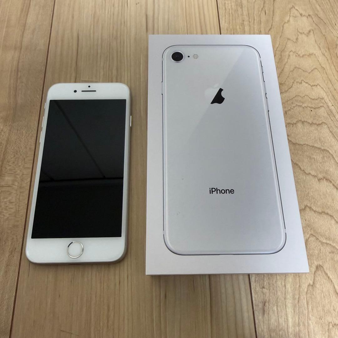 箱付き美品① iPhone8 シルバー 64GB バッテリー90% - メルカリ