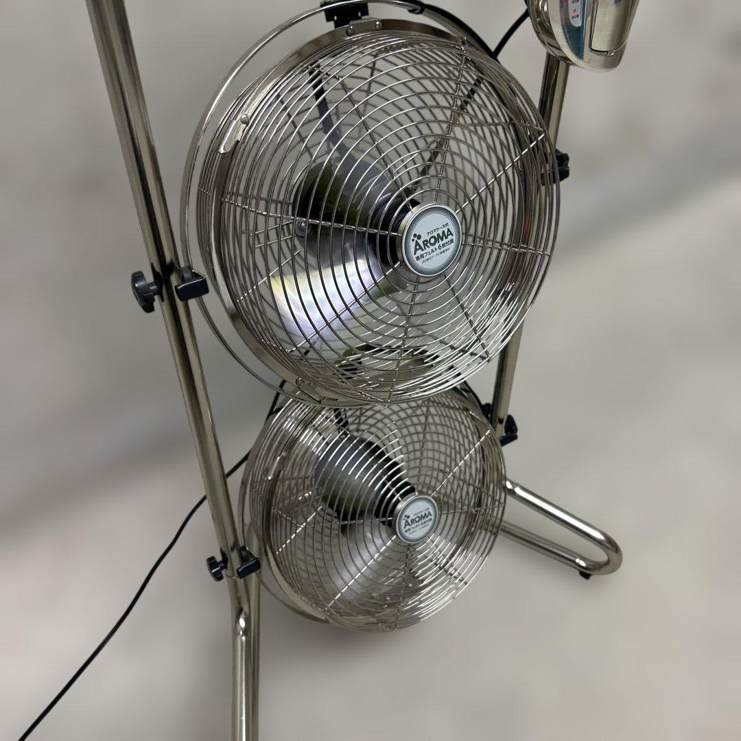 清掃済み　リモコン付き　ドウシシヤ　メタル扇風機　MBM-2381 3連