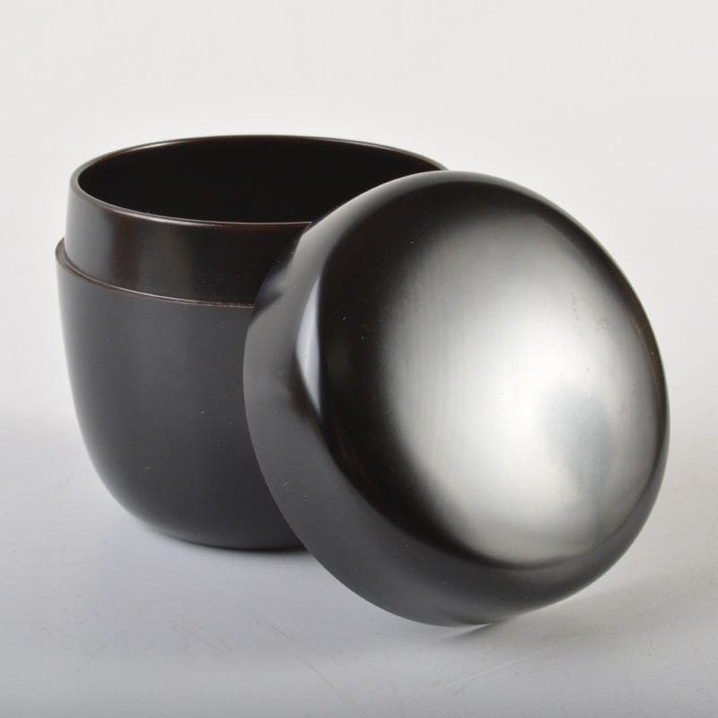 茶道具　廣鳳作　真塗　黒漆　大棗　共箱　V　6658