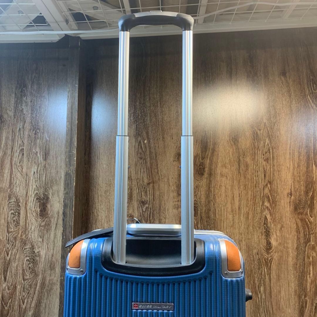 J456 スイスミリタリー スーツケース 38.5L ブルー 青