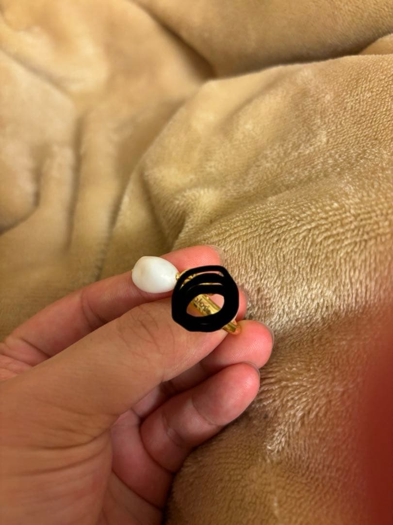 Chloé クロエ darcey パールリング 7号 ゴールド