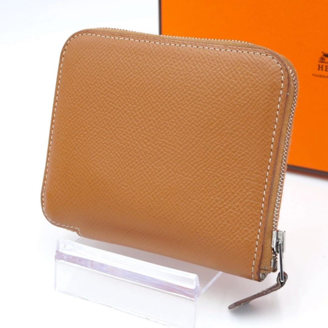 エルメス アザップ コンパクト ゴールド ブラウン ケース ヴォーエプソン