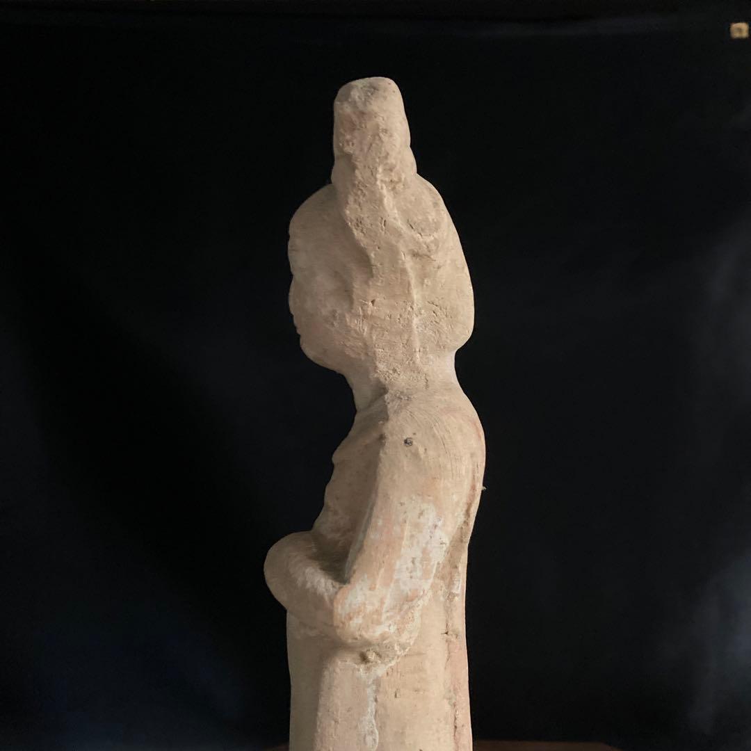 新年赤札セール❗️【ギャラリー三益】中国古美術　唐代加彩美人俑（唐時代）