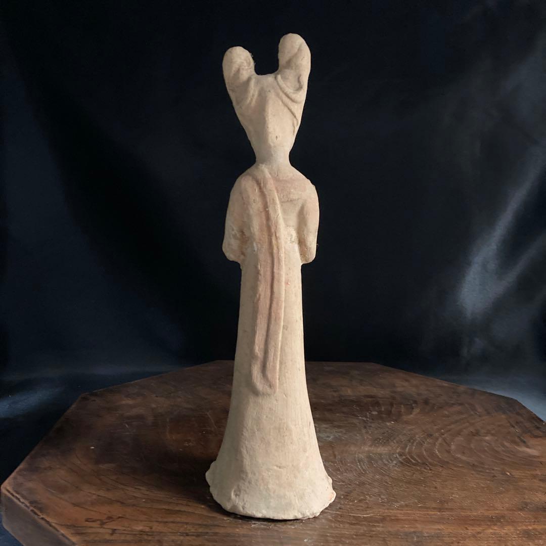 新年赤札セール❗️【ギャラリー三益】中国古美術　唐代加彩美人俑（唐時代）