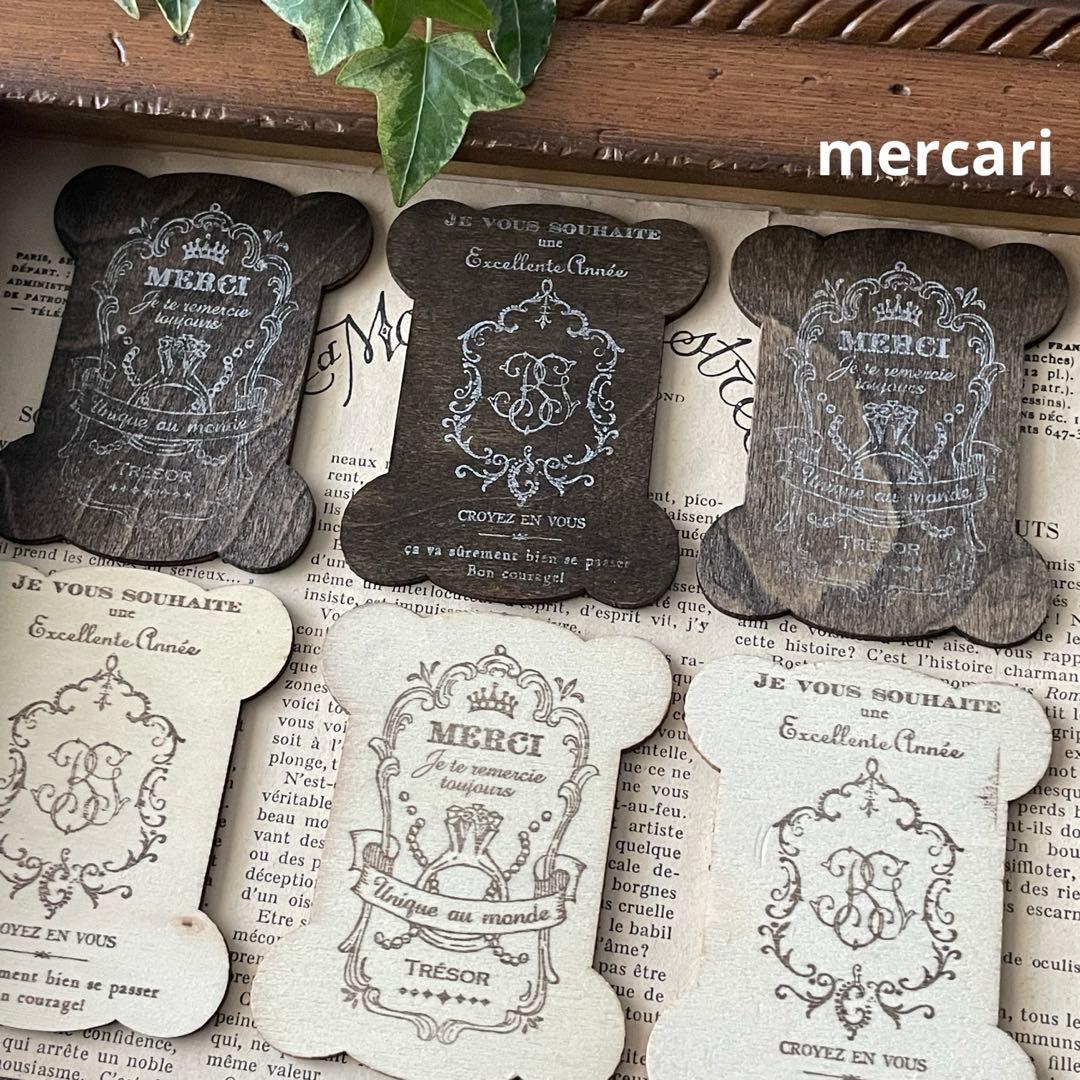 木製糸巻き フランスメルスリー風 2色mix A - メルカリ