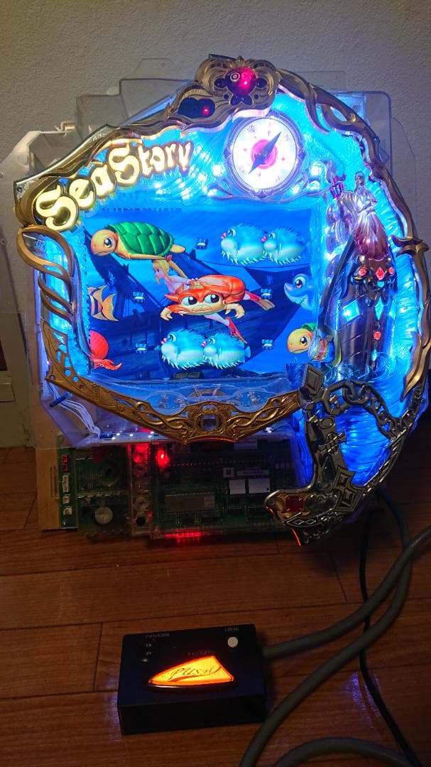 パチスロ実機】アムテックス☆島漢-30【コイン不要機付】