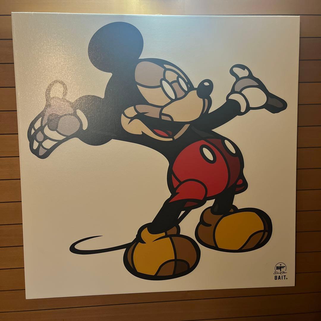 超美品】BAIT x David Flores ミッキーマウス キャンバスアート
