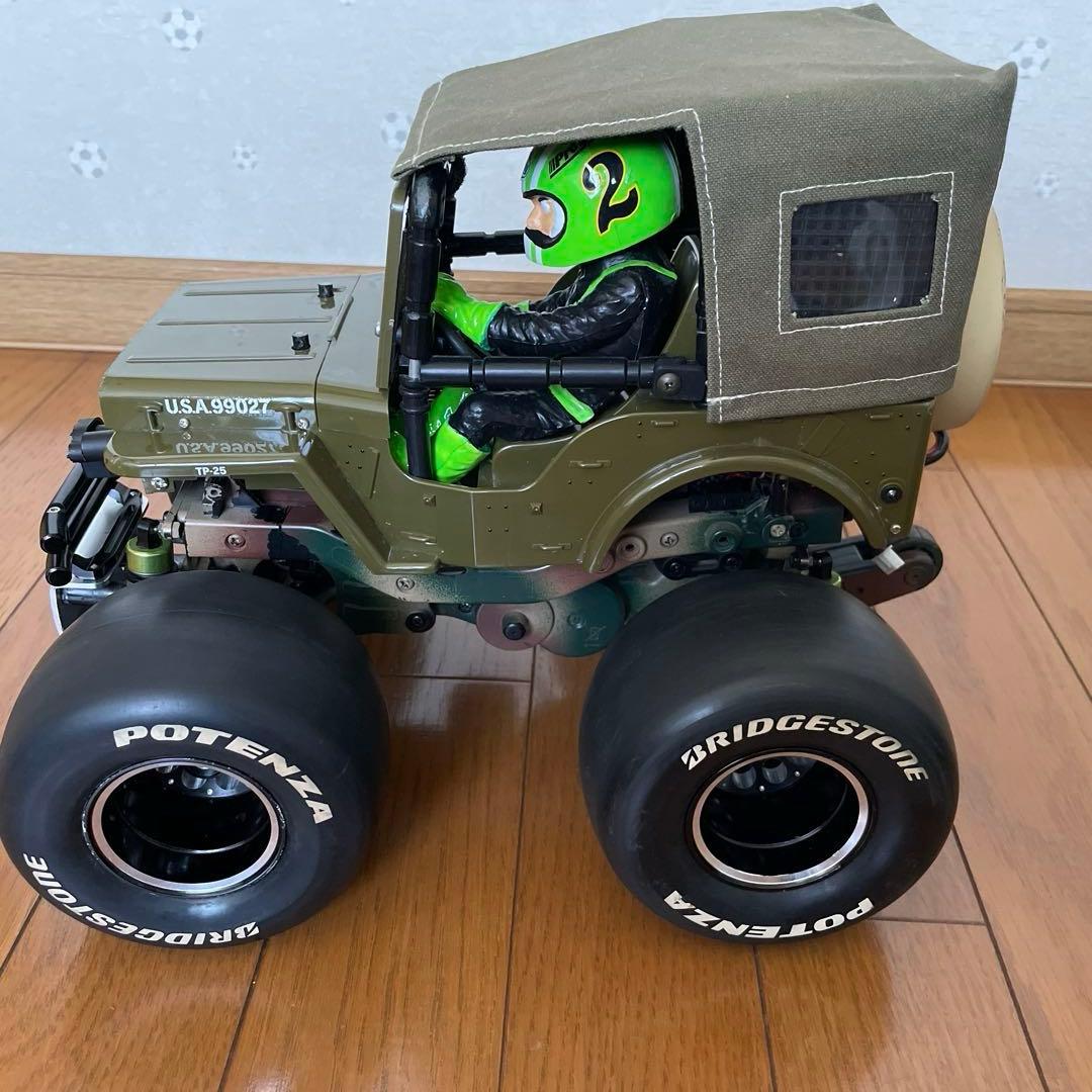 タミヤ ワイルドウイリー2 WR02 幌 スリックタイヤ ラウンドタイヤ