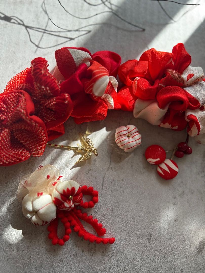 w*4様 七五三　七五三髪飾り　ヘッドドレス　着物髪飾り　リメイク髪飾り　043