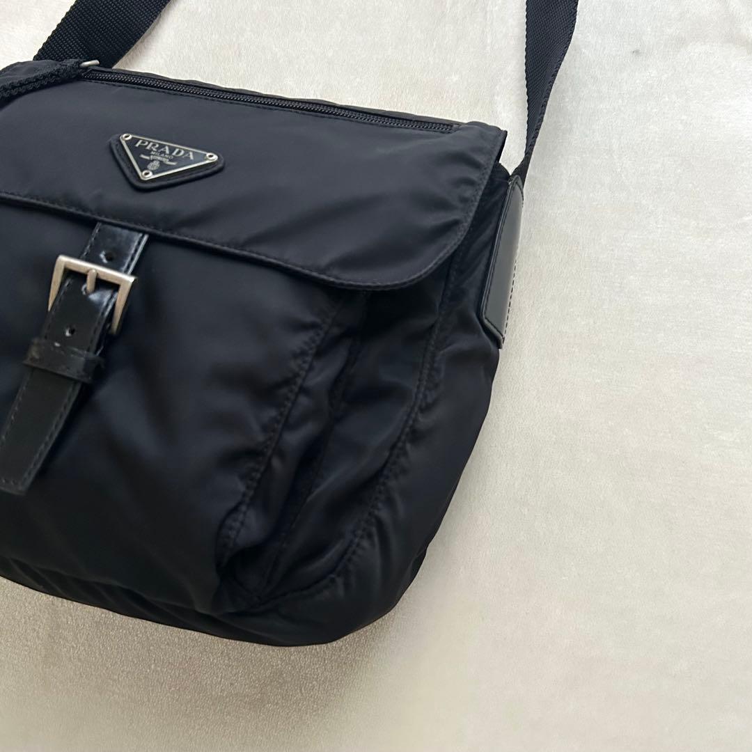 PRADA プラダ ショルダーバッグ テスート 黒