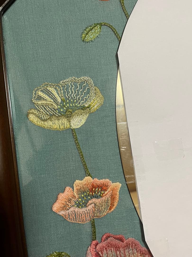 戸塚刺繍 八角形刺繍花柄ミラーの通販はau PAY マーケット - 輸入雑貨