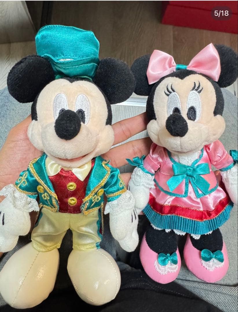 宿泊者限定 10点 東京ディズニーシー　ホテルまとめ　ミッキー&ミニーぬいぐるみ