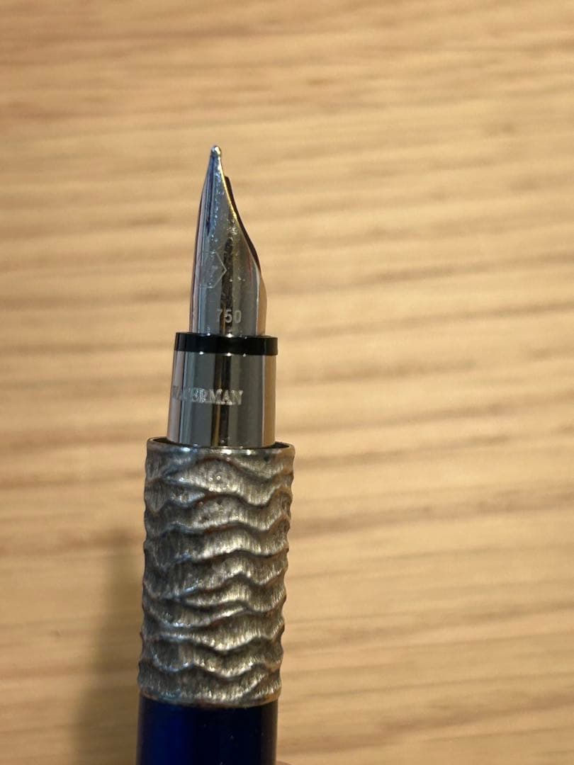 ウォーターマン　青　万年筆　Water Man