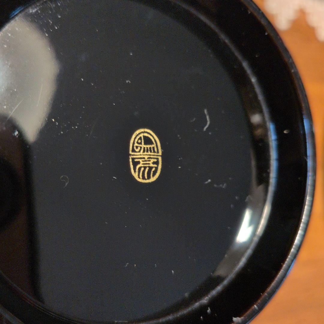 象彦製　煮物椀 5客椿蒔絵