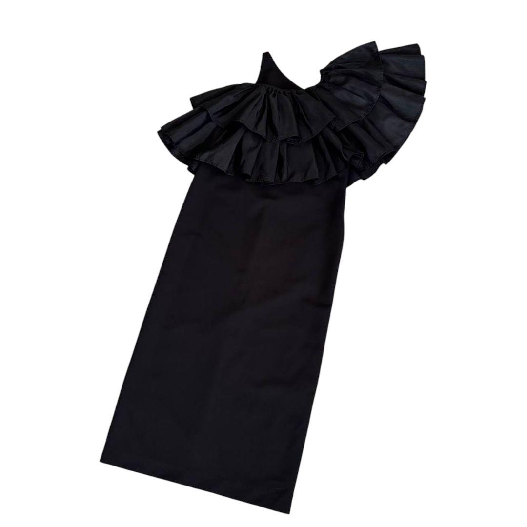 美品✨️アメリ　 LUSTER TIERED LAYERED DRESS 　黒