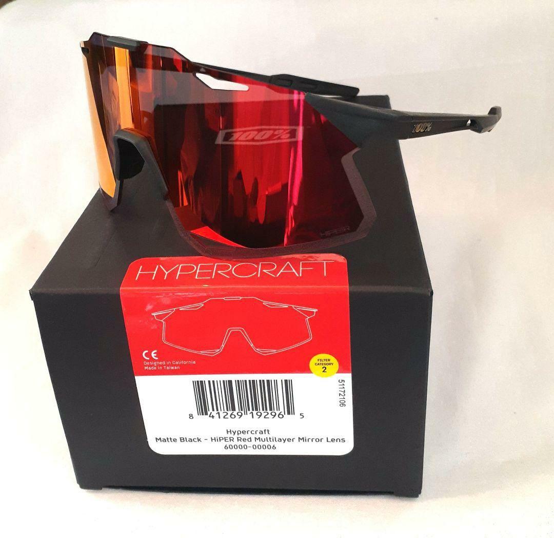 100% Hypercraft ブラック レッド ワンハンドレッド サングラス - メルカリ