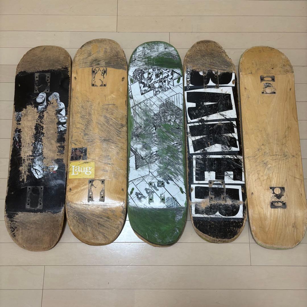 スケートボードデッキセット 15枚 廃デッキ