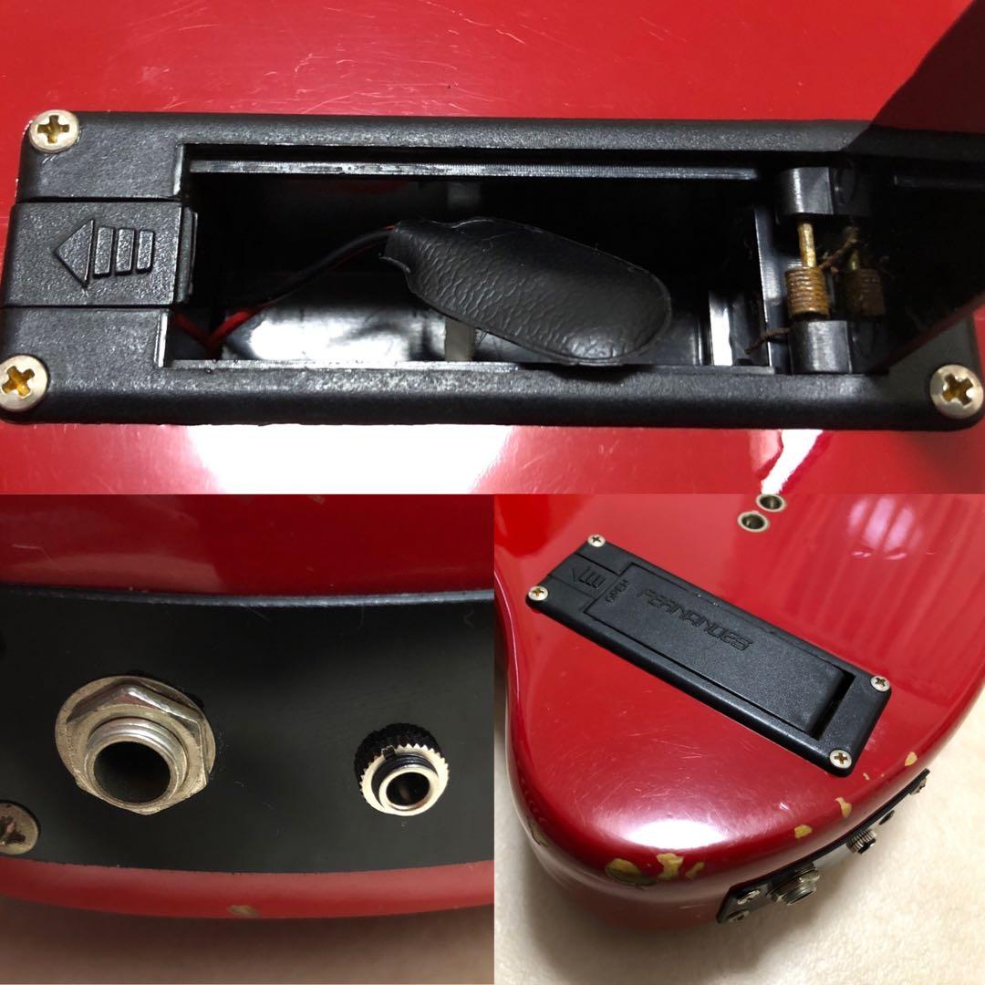 ZO-3 レッド アンプ内蔵ミニギター ヘッドフォン端子付 ぞー