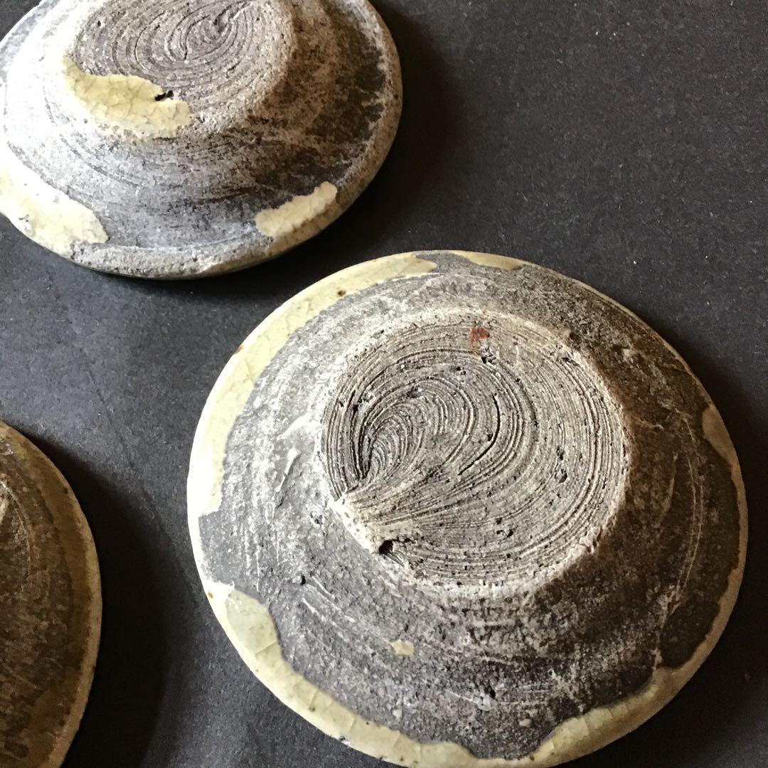 江戸時代片口　小皿　セット　味のある古い焼き物です。