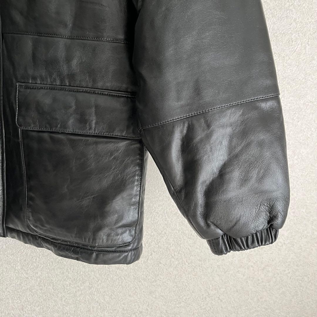 希少牛革riri ジップ レザー トリズラー ジャケット ブラック