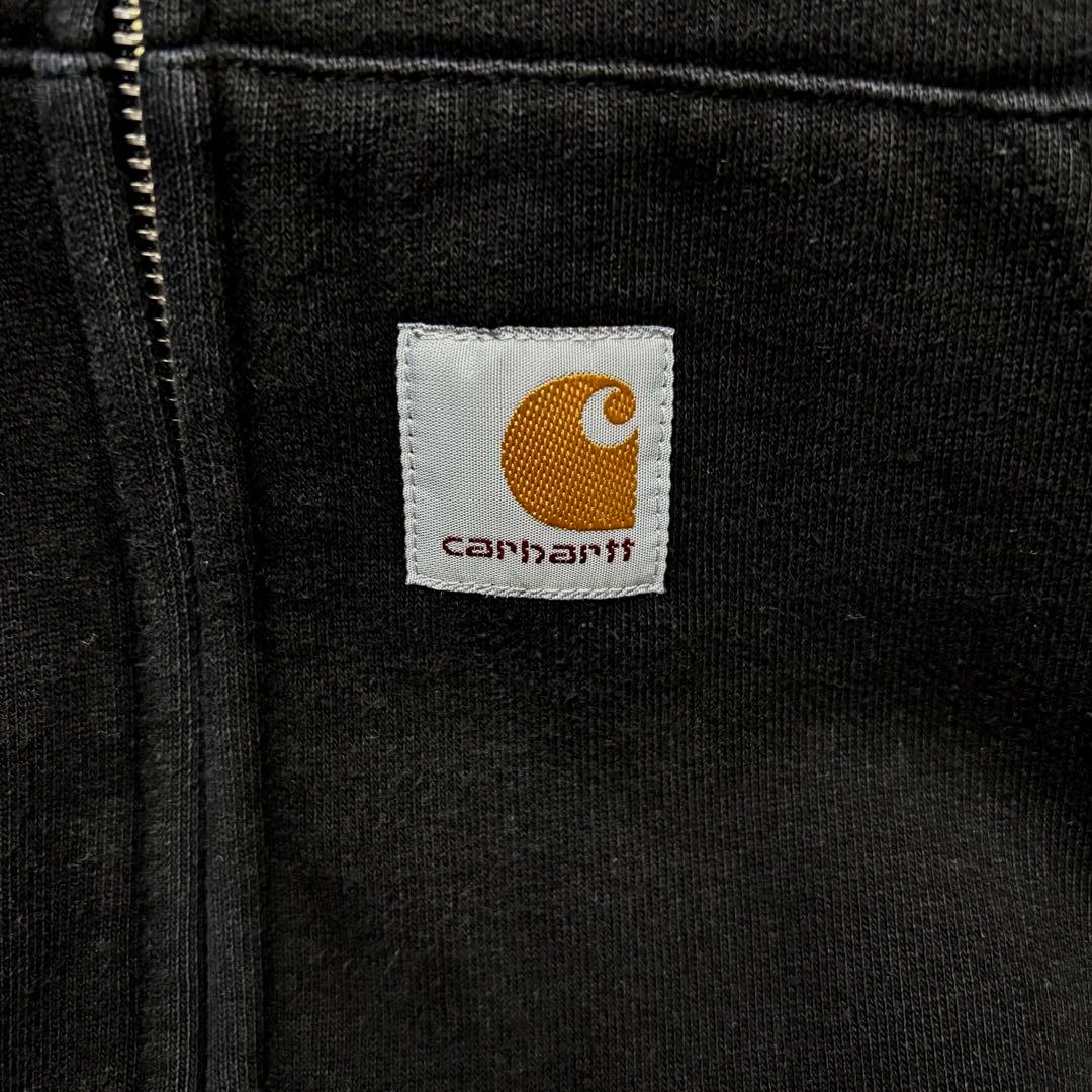 Carhartt WIP ジップパーカー フーデッドスクエアラベルジャケット L