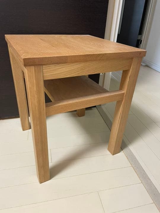 ヴィンテージ感漂う】木製サイドテーブル｜引き出し付き｜USA風インテリア