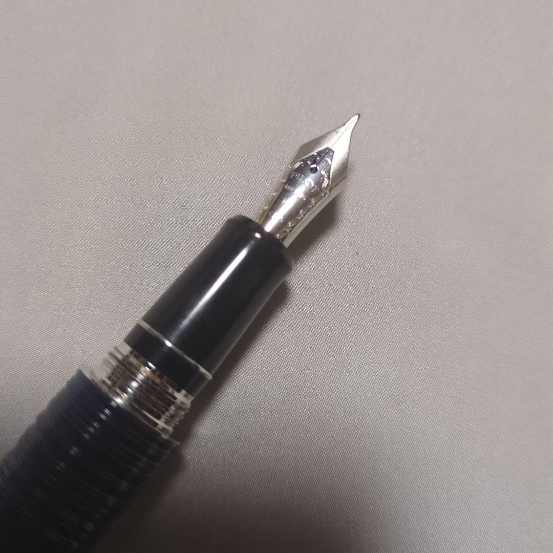 パイロット 万年筆 バンブー BAMBOO ネイビー 希少14K585 刻印